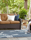 Seaside Haven Rugs Collection Area Rug - Harbor Rectangle Navy Blue  lifestyle 3