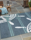 Seaside Haven Rugs Collection Area Rug - Harbor Square Navy Blue  lifestyle 14