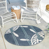 Seaside Haven Rugs Collection Area Rug - Harbor Round Navy Blue  lifestyle 35
