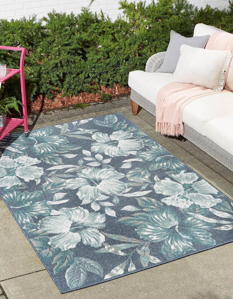 Seaside Haven Rugs Collection Area Rug -  Nautical Rectangle Blue  lifestyle 4
