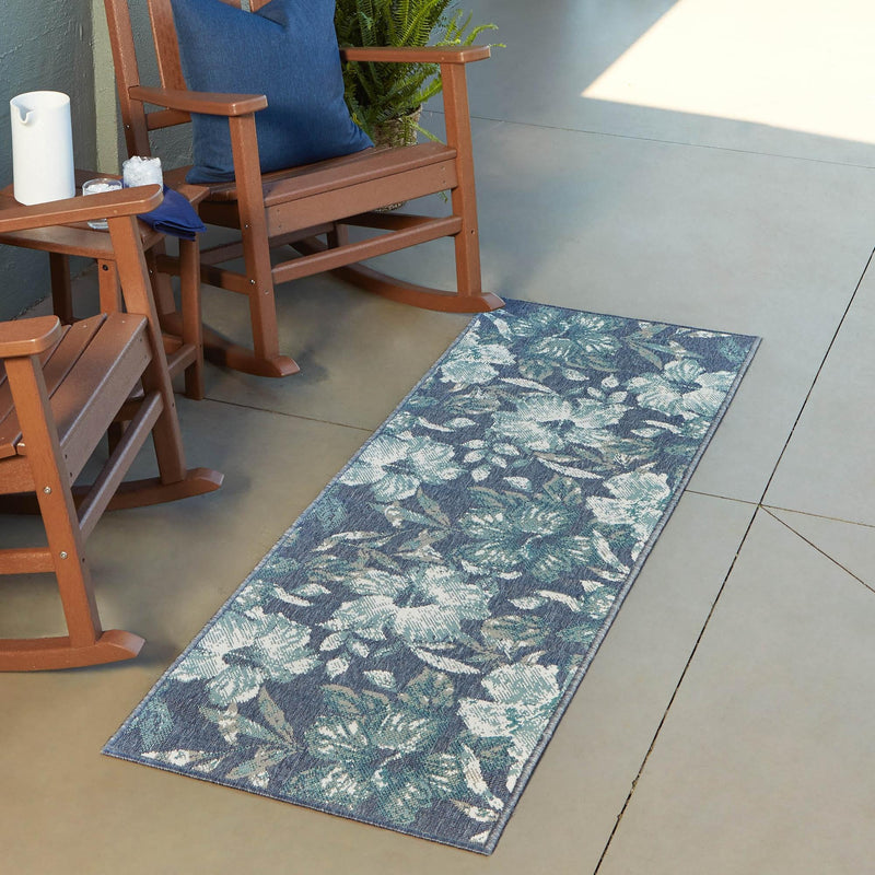 Seaside Haven Rugs Collection Area Rug -  Nautical Runner Blue  lifestyle 67