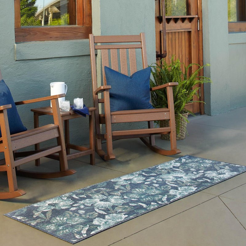 Seaside Haven Rugs Collection Area Rug -  Nautical Runner Blue  lifestyle 74