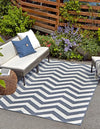 Seaside Haven Rugs Collection Area Rug -  Seafarer Rectangle Navy Blue  lifestyle 4