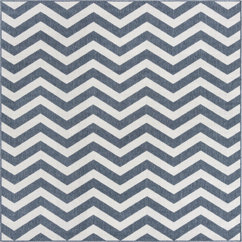 Seaside Haven Rugs Collection Area Rug -  Seafarer Square Navy Blue  lifestyle 29