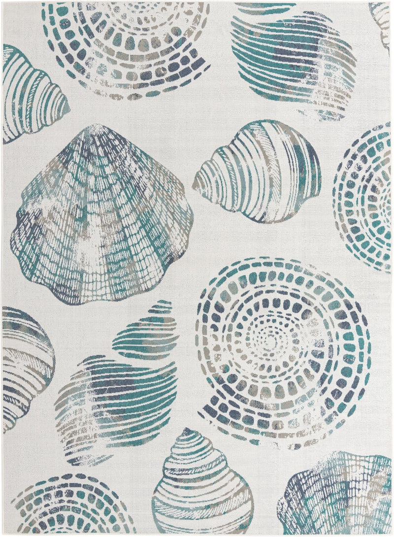 Seaside Haven Rugs Collection Area Rug -  Saltwater Rectangle Ivory  lifestyle 5