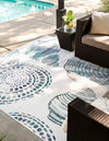 Seaside Haven Rugs Collection Area Rug -  Saltwater Rectangle Ivory  lifestyle 14