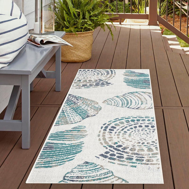 Seaside Haven Rugs Collection Area Rug -  Saltwater Runner Ivory  lifestyle 172