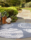 Seaside Haven Rugs Collection Area Rug -  Saltwater Round Navy Blue  lifestyle 91