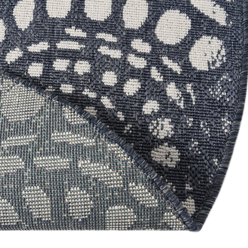 Seaside Haven Rugs Collection Area Rug -  Saltwater Round Navy Blue  lifestyle 106