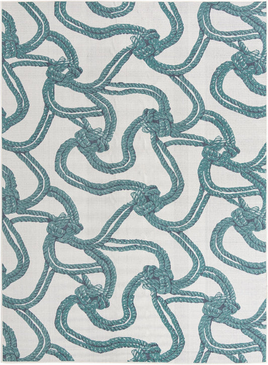 Seaside Haven Rugs Collection Area Rug -  Boardwalk Rectangle Ivory Main