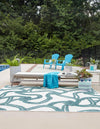 Seaside Haven Rugs Collection Area Rug -  Boardwalk Square Ivory  lifestyle 19