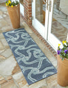Seaside Haven Rugs Collection Area Rug -  Boardwalk Runner Navy Blue  lifestyle 18