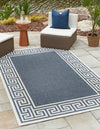 Seaside Haven Rugs Collection Area Rug -  Marina Rectangle Navy Blue  lifestyle 8