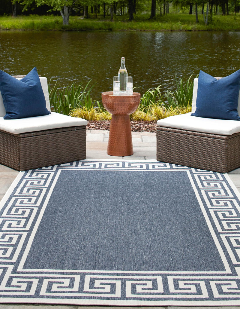 Seaside Haven Rugs Collection Area Rug -  Marina Rectangle Navy Blue  lifestyle 13