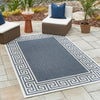 Seaside Haven Rugs Collection Area Rug -  Marina Rectangle Navy Blue  lifestyle 52