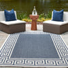 Seaside Haven Rugs Collection Area Rug -  Marina Rectangle Navy Blue  lifestyle 56