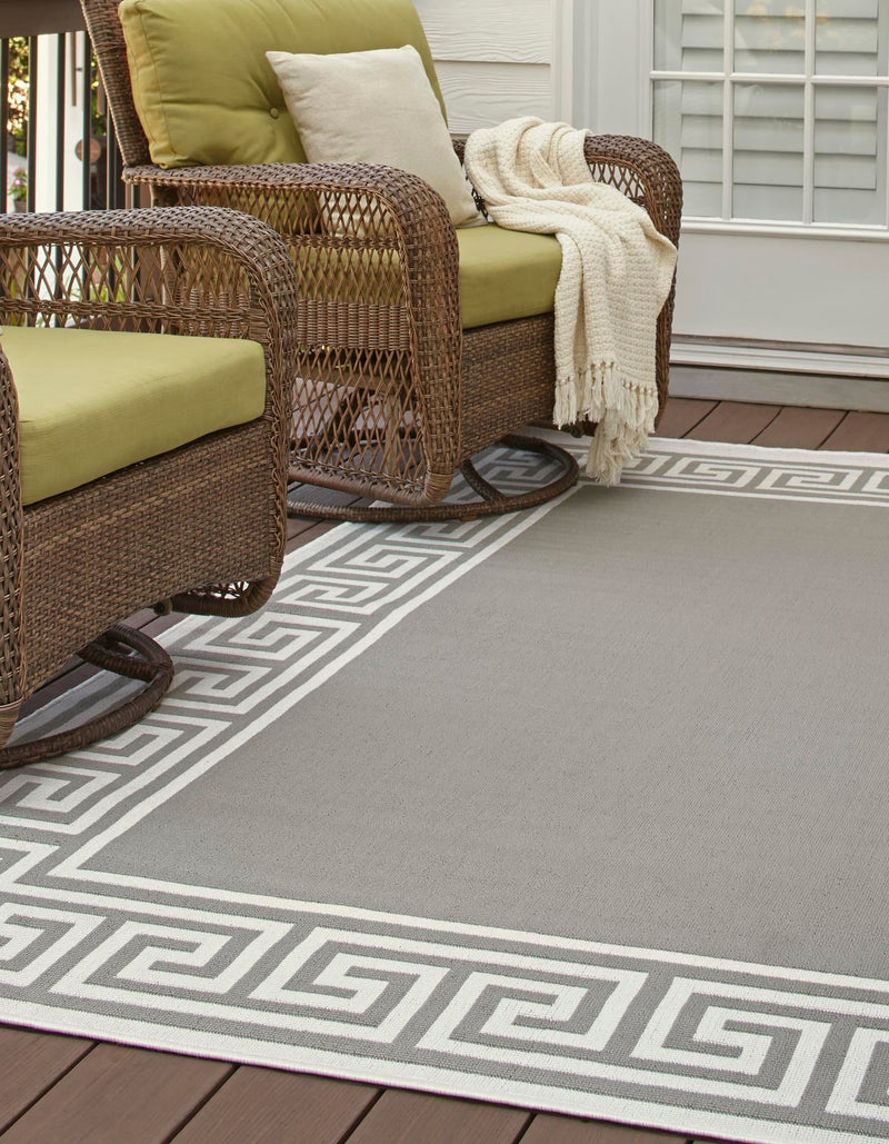 Seaside Haven Rugs Collection Area Rug -  Marina Rectangle Gray  lifestyle 8