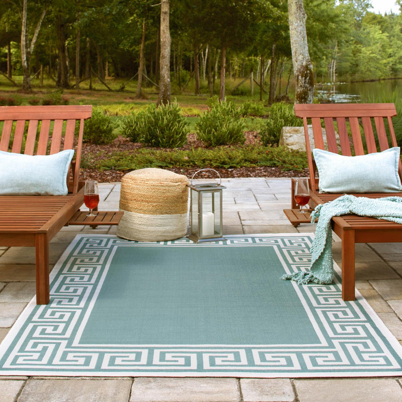 Seaside Haven Rugs Collection Area Rug -  Marina Rectangle Aqua  lifestyle 57