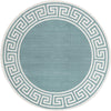 Seaside Haven Rugs Collection Area Rug -  Marina Round Aqua  lifestyle 80
