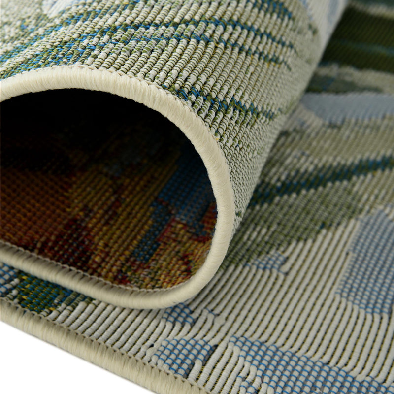 Garden Terrace Escape Collection Area Rug -  Tropic Rectangle Multi  lifestyle 5