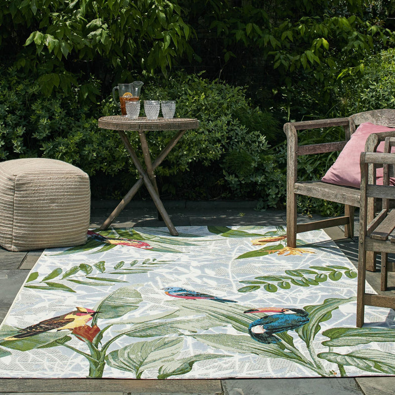 Garden Terrace Escape Collection Area Rug -  Tropic Rectangle Multi  lifestyle 10