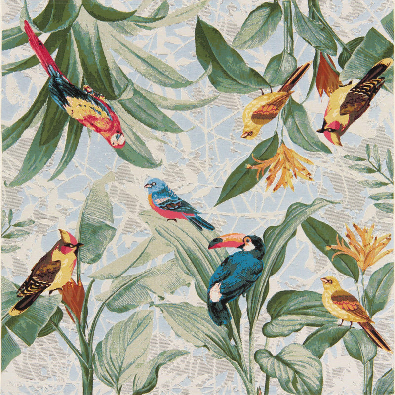 Garden Terrace Escape Collection Area Rug -  Tropic Square Multi  lifestyle 11