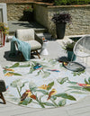 Garden Terrace Escape Collection Area Rug -  Tropic Round Multi  lifestyle 17