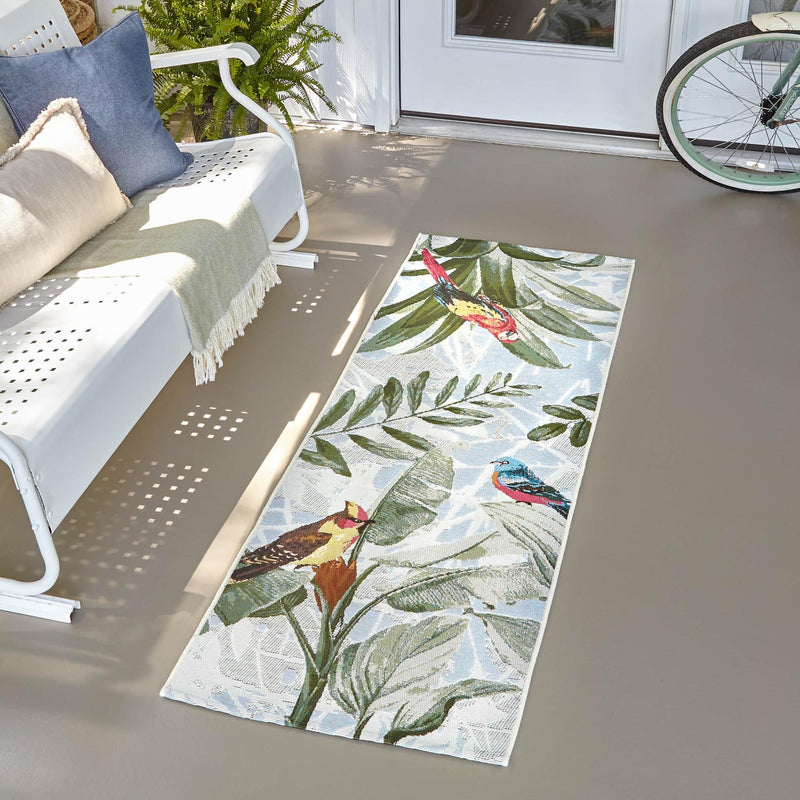 Garden Terrace Escape Collection Area Rug -  Tropic Runner Multi  lifestyle 53