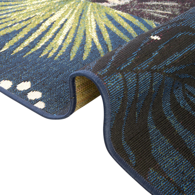 Garden Terrace Escape Collection Area Rug -  Leaf Rectangle Multi  lifestyle 9