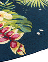 Garden Terrace Escape Collection Area Rug -  Leaf Round Multi  lifestyle 25