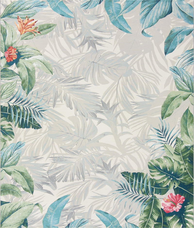 Garden Terrace Escape Collection Area Rug -  Paradise Rectangle Multi Main