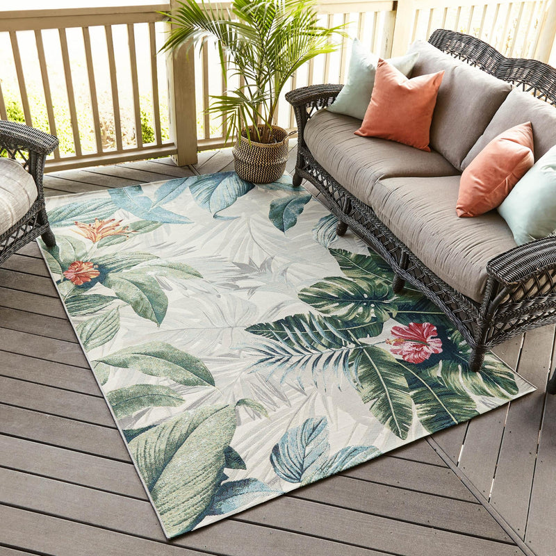 Garden Terrace Escape Collection Area Rug -  Paradise Rectangle Multi  lifestyle 9