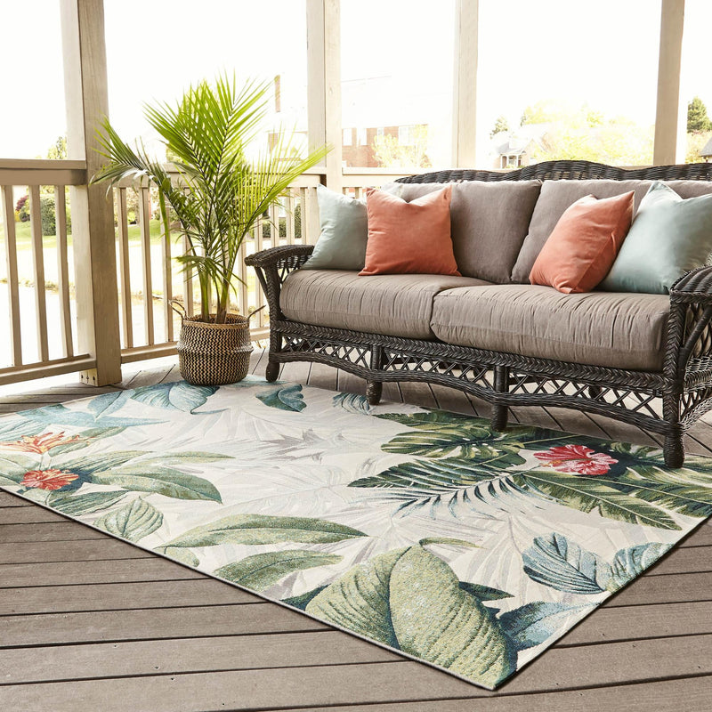 Garden Terrace Escape Collection Area Rug -  Paradise Rectangle Multi  lifestyle 10