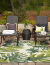 Garden Terrace Escape Collection Area Rug -  Ivy Rectangle Green  lifestyle 3