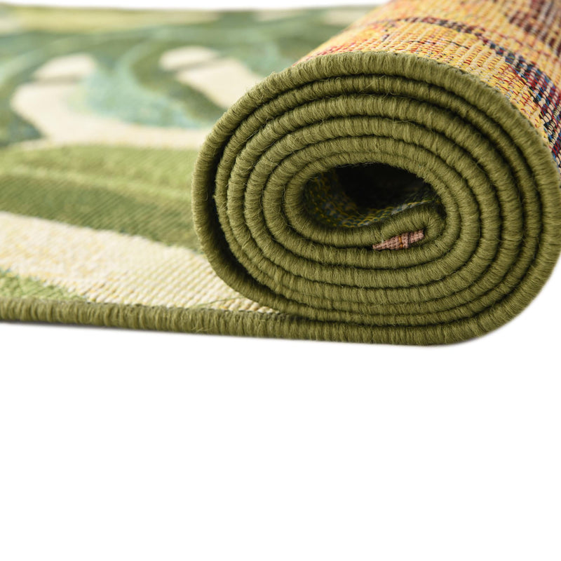 Garden Terrace Escape Collection Area Rug -  Ivy Rectangle Green  lifestyle 11