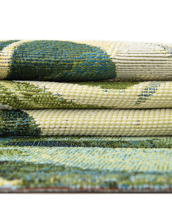 Garden Terrace Escape Collection Area Rug -  Ivy Round Green  lifestyle 77