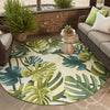 Garden Terrace Escape Collection Area Rug -  Ivy Round Green  lifestyle 82