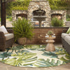 Garden Terrace Escape Collection Area Rug -  Ivy Round Green  lifestyle 87