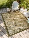 Garden Terrace Escape Collection Area Rug -  Verdant Rectangle Green  lifestyle 2