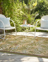 Garden Terrace Escape Collection Area Rug -  Verdant Rectangle Green  lifestyle 3