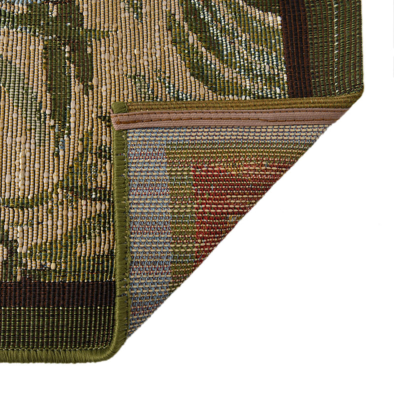 Garden Terrace Escape Collection Area Rug -  Verdant Rectangle Green  lifestyle 8