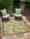 Garden Terrace Escape Collection Area Rug -  Verdant Square Green  lifestyle 14