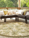Garden Terrace Escape Collection Area Rug -  Verdant Round Green  lifestyle 18
