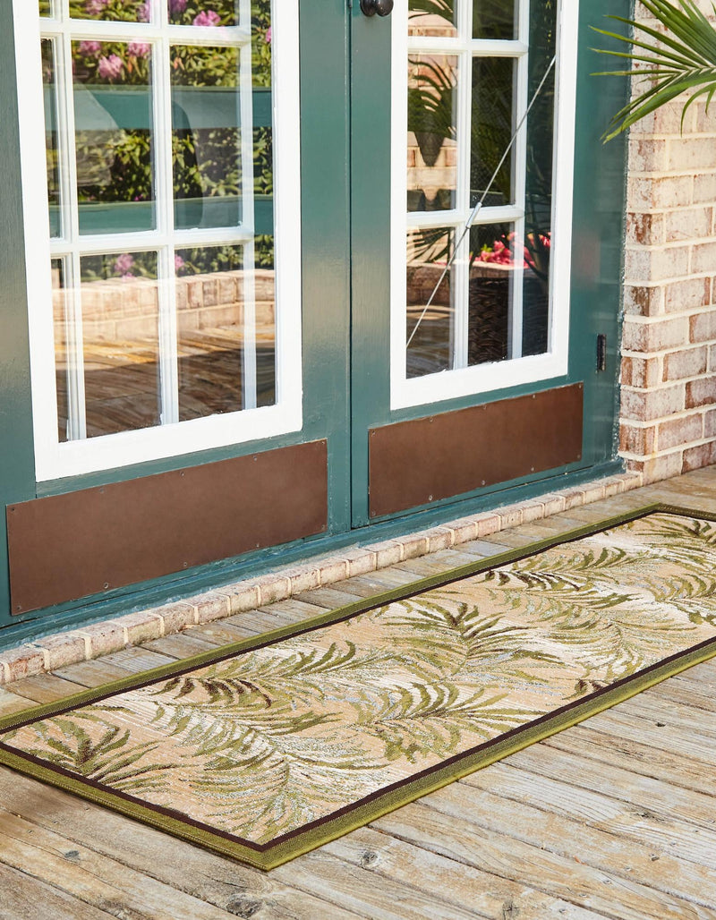 Garden Terrace Escape Collection Area Rug -  Verdant Runner Green  lifestyle 19