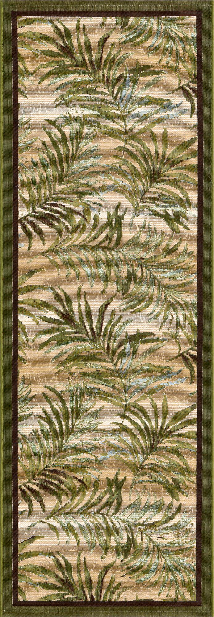Garden Terrace Escape Collection Area Rug -  Verdant Runner Green  lifestyle 13