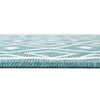 Seaside Lattice Collection Area Rug - Brighton Rectangle Teal  lifestyle 52
