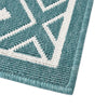 Seaside Lattice Collection Area Rug - Brighton Rectangle Teal  lifestyle 60