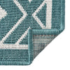 Seaside Lattice Collection Area Rug - Brighton Rectangle Teal  lifestyle 69