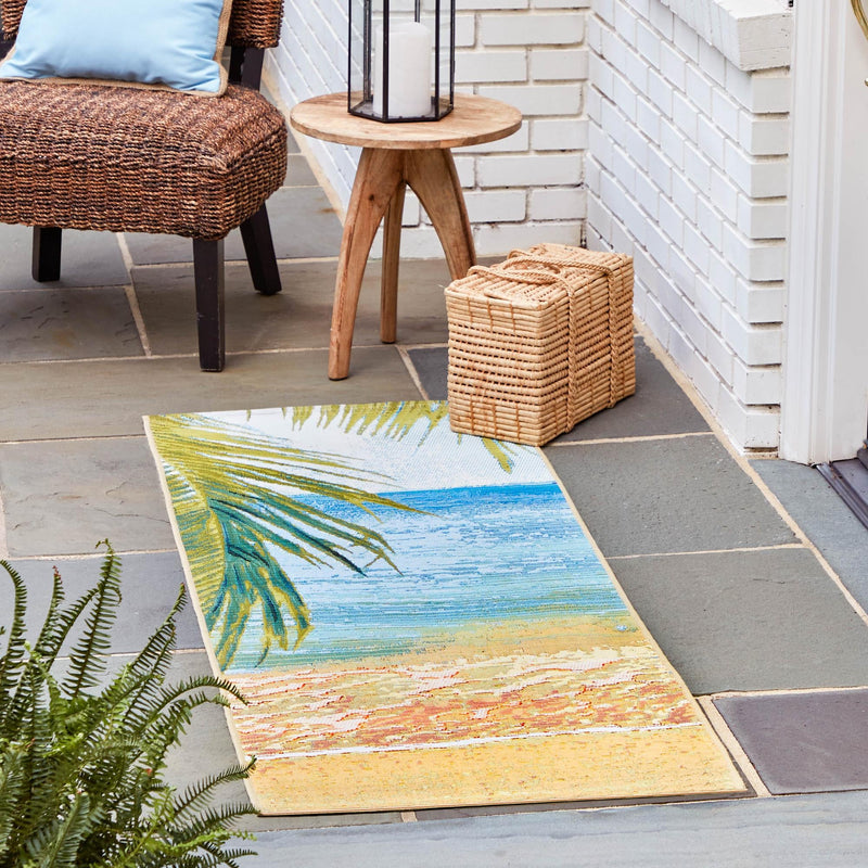 Seaside Haven Rugs Collection Area Rug -  Tides Runner Multi  lifestyle 36