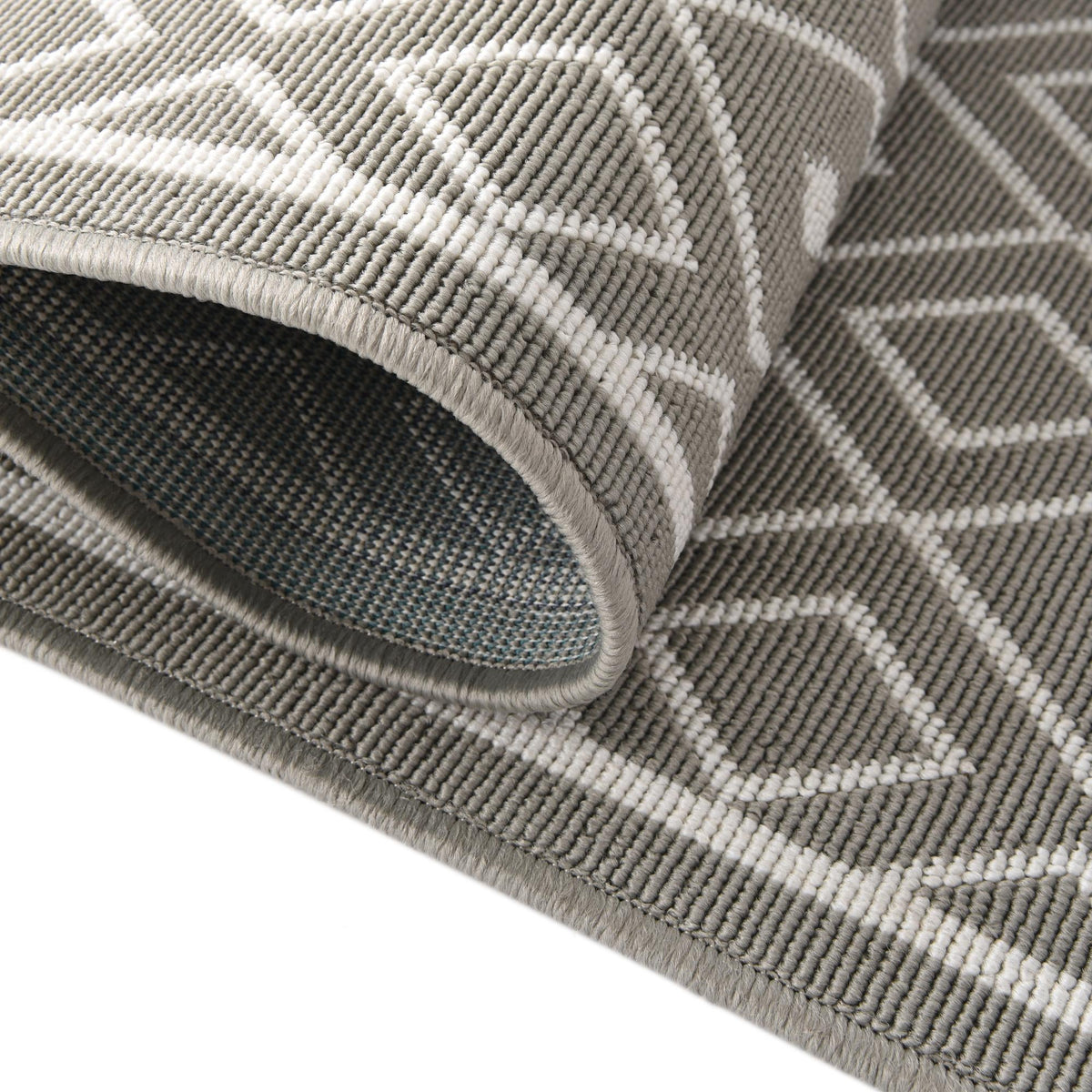 Seaside Lattice Collection Area Rug - Brighton Rectangle Gray  lifestyle 57